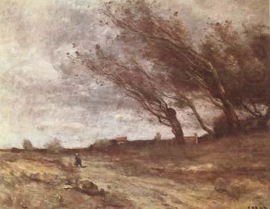 Jean Baptiste Camille  Corot Le Coup de Vent (The Gust of Wind) (mk09) china oil painting image